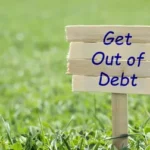 out of debt